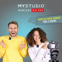belaidziai mikrofonai - Easypix MyStudio Wireless Mic Duo - 4 nuotrauka