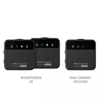 belaidziai mikrofonai - Easypix MyStudio Wireless Mic Duo - 8 nuotrauka