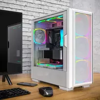 montech mid tower - Montech SKY TWO GX Balta (White) - 4 nuotrauka