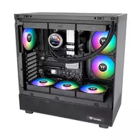 argb fan reverse 140 - Thermaltake CT140 EX Reverse ARGB Sync Ventiliatorius 3 vnt. Juodas (Black) - 6 nuotrauka