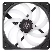argb fan - Silverstone Air Slimmer 140 ARGB Black (Juodas) - 3 nuotrauka
