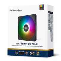 argb fan - Silverstone Air Slimmer 140 ARGB Black (Juodas) - 6 nuotrauka