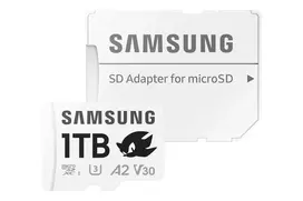 1tb atmintis - Atminties kortelė Samsung Pro Plus Sonic the Hedgehog 1TB microSDXC UHS-I Class 10 + SD adapteris - 7 nuotrauka