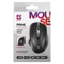 silent mouse - Defender Prime MB-053 RF Silent Juodas (Black) - 4 nuotrauka