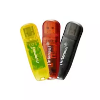 usb atmintukai - MEMORY DRIVE FLASH USB2 3X32GB/RAINBOW 3502483 INTENSO - 4 nuotrauka