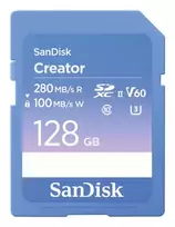 sdxc 128gb uhs ii - SanDisk Creator 128GB SDXC UHS-II Class 10 - 2 nuotrauka