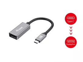 av laidas - Equip Adapteris USB-C -> DisplayPort 1.4 8K60Hz 0.15m gr - 4 nuotrauka