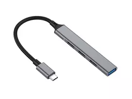 usb 2.4 a - Equip įrengti USB-Hub 4-Port 3.1/C (1x 3.0/3x 2.0) be įkroviklio grau - 4 nuotrauka