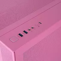rozinis kompiuterio - Thermaltake View 380 TG ARGB Rožinė (Pink) - 4 nuotrauka