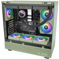argb fan reverse 140 - Thermaltake CT140 EX Reverse ARGB Sync 140mm 3 vnt. pakuotė (žalia) - 2 nuotrauka