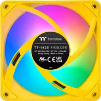 pc fans - Thermaltake CT140 EX ARGB Sync 140 mm Geltona (Yellow) Ventiliatorius 3 vnt. - 2 nuotrauka