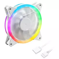 rgb korpuso - Sharkoon SHARK Blades PWM RGB 120 mm Balta (White) Ventiliatorius - 5 nuotrauka