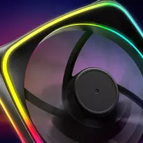 rgb korpuso - Sharkoon SHARK Lights RGB PWM 120mm Black - 2 nuotrauka