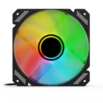 rgb korpuso - Sharkoon SHARK Mirror RGB PWM 120mm Black - 3 nuotrauka