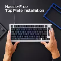 hyperx klaviatura - HyperX Alloy Rise 75, Mėlyna (Navy Blue) - 2 nuotrauka
