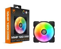 fan argb cougar - Cougar MHP 120 ARGB Black - 2 nuotrauka