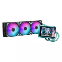 vandens ausintuvas - ASUS ROG RYUO IV 360 ARGB Hatsune Miku Edition Procesoriaus Aušintuvas Juodas, Turkis - 3 nuotrauka