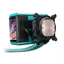 vandens ausintuvas - ASUS ROG RYUO IV 360 ARGB Hatsune Miku Edition Procesoriaus Aušintuvas Juodas, Turkis - 7 nuotrauka