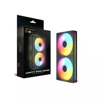 rgb ventiliatoriai - Cougar Unity240-FB 240 ARGB PWM Black - 2 nuotrauka