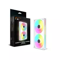 rgb ventiliatoriai - Cougar Unity240-FB 240mm ARGB PWM White - 6 nuotrauka