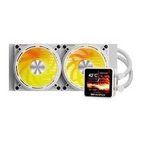 vandens ausintuvas - Darkflash DE240 Liquid CPU Cooler White - 4 nuotrauka