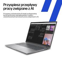 32gb 1tb 14 - HP ZBook 8 G1ak, Ryzen AI 7 PRO 350, 32 GB, 1 TB, 14", WUXGA, Sidabrinis (Silver) - 3 nuotrauka