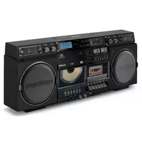 boombox radijas - Medion LIFE P66538 Retro-Boombox Juodas (Black) - 4 nuotrauka