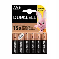 aa, mn1500, lr6 - Duracell baterija AA/MN1500 6 vnt. - 2 nuotrauka