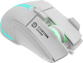 zaidimu pele - CANYON mouse Fortnax GM-636 RGB 9buttons Wired White | CND-SGM636W - 3 nuotrauka