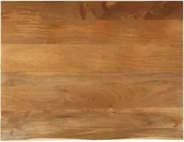 Stalviršis, 100x80x3,8cm, mango masyvas, su gyvu kraštu