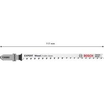 siaurapjuklis bosch - Pjūklelis siaurapjūkliui Bosch 2608900555; 117 mm; 5 vnt. - 6 nuotrauka