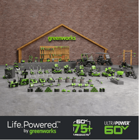 akumai - Greenworks BL2206HA2 60V 1x4,0Ah - 3 nuotrauka
