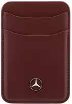 Mercedes Magnetic Leather Wallet Red (Red)