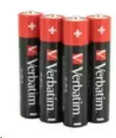 alkaline battery aaa - Verbatim Alkaline Batteries 4 x AAA - 2 nuotrauka