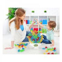 3d zaislai - Jokomisiada Statybinių blokų Balansavimo bokštas Tetris 3D ZA4967 - 5 nuotrauka