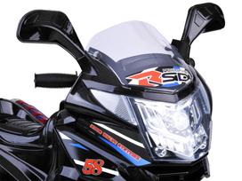 vespa elektromobilis - Vaikiškas elektrinis motociklas Vespa - juodas - 8 nuotrauka