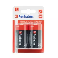bateriju elementai lr20 d - Verbatim Alkaline Battery D 2pcs - 2 nuotrauka