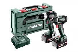 suktuvas metabo - Metabo COMBO 18V 2.9.3 (BS 18 LT BL + SSW 18 LT 300 BL) 2x5,2Ah METABOX - 7 nuotrauka