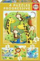 Educa Wild Animals 4in1, 73 det.