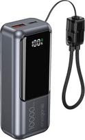 Gembird PB10-PD20-LCD-02, 10000mAh, 20W, LCD ekranas, pilkas