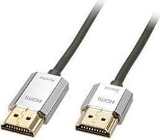 type 2 kabelis - Lindy HDMI A - HDMI A 4.5 m - 4.5 m - HDMI Type A (Standard) - HDMI Type A (Standard) - 3D - Juodas,Gold,Sidabrinis - 2 nuotrauka