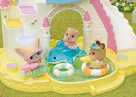 sylvanian families - Figūrėlių rinkinys Sylvanian Families Pool Party Trio 5749, 3 vnt., įvairių spalvų - 3 nuotrauka