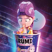 pop 3d - Spin Master 4D Build K-Pop Demon Hunters Rumi in a Ramen Cup 3D dėlionė - 2 nuotrauka