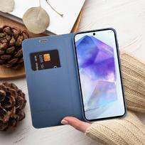 s10 deklas - Forcell LUNA Book Carbon dėklas skirtas Samsung Galaxy S10 Mėlyna (Blue) - 3 nuotrauka