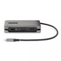 hdmi female hdmi male - Adapteris StarTech USB-C Multiport Adapter USB-C Male (vyriška), 2xUSB 3.2/USB-C 3.2/HDMI/VGA/RJ-45/USB-C PD Female (moteriška), 0.3 m, pilka - 6 nuotrauka