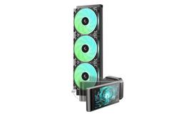 amd cpu cooler - DeepCool LT360 VISION ARGB Black (juodas) - 5 nuotrauka