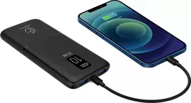 10000 power bank - Rebeltec P10 LCDPD 10000mAh 22.5W juodas - 5 nuotrauka