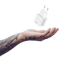 usb tinklo kabelis - Hama kroviklis jungiama į tinklą mini 25W, PD/QC 3.0 1x USB-C, balta - 2 nuotrauka
