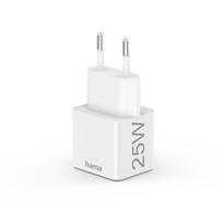 usb tinklo kabelis - Hama kroviklis jungiama į tinklą mini 25W, PD/QC 3.0 1x USB-C, balta - 5 nuotrauka