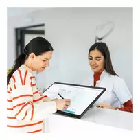 4k monitorius - Alogic Clarity Fold Touch 27" 4K UHD, Touchscreen, juodas/sidabrinis - 3 nuotrauka